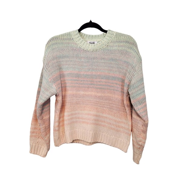 525 American Sweaters - NWT 525 America Women's Taffy Multicolor Ombre Rainbow Sweater S